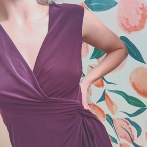 Y2K J Crew Plum Cocktail Wedding Homecoming Dress Size 4🍸